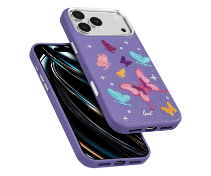 Etui do telefonów Laut Twine Edge do iPhone 18 Pro Max MagSafe (lilac butterfly)